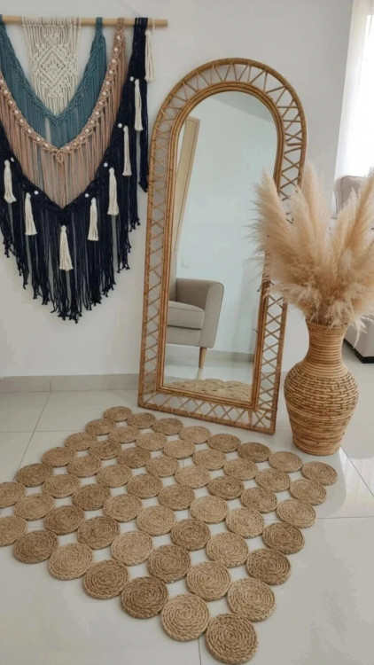 آینه حصیری ضربدری